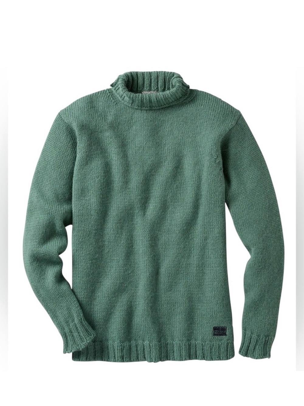 OOBE Brand Italian Wool Alpaca Turtleneck Sweater XXL Chunky Knit Made in Italy